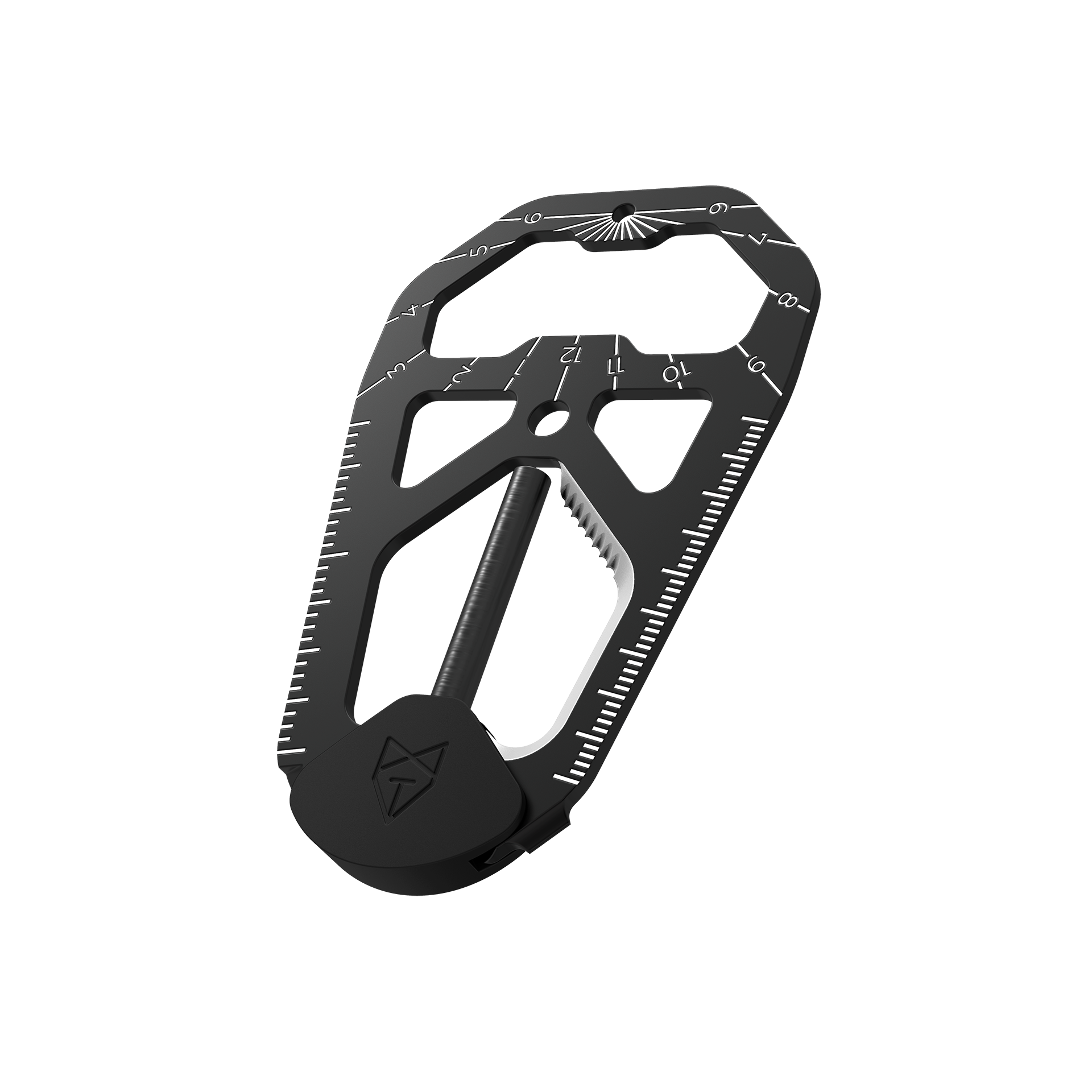 M020 camping tool close up in black