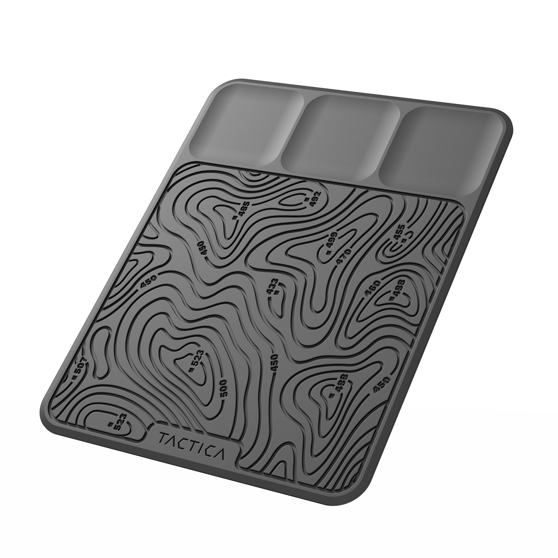 Silicone EDC mat against a white background